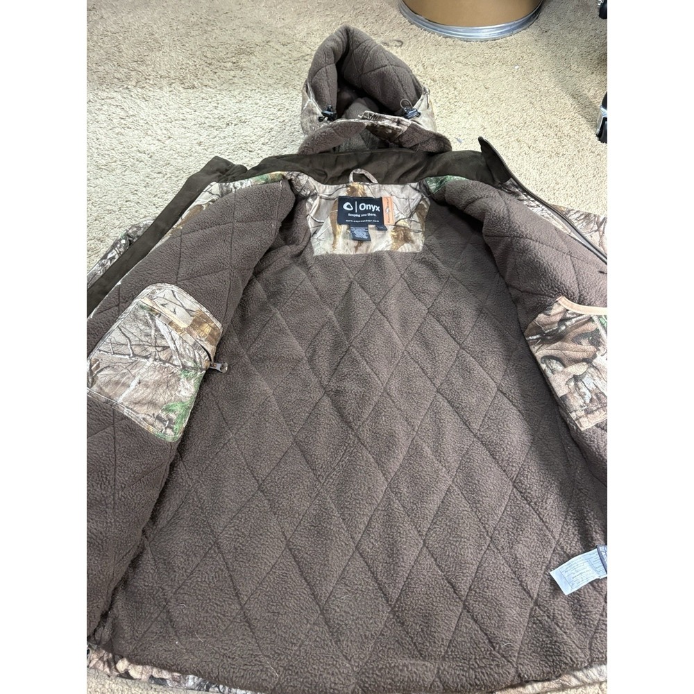 Onyx Arctic Shield Women's Medium Hunting Jacket Camo Zippered Pockets Fleece - Picture 10 of 16